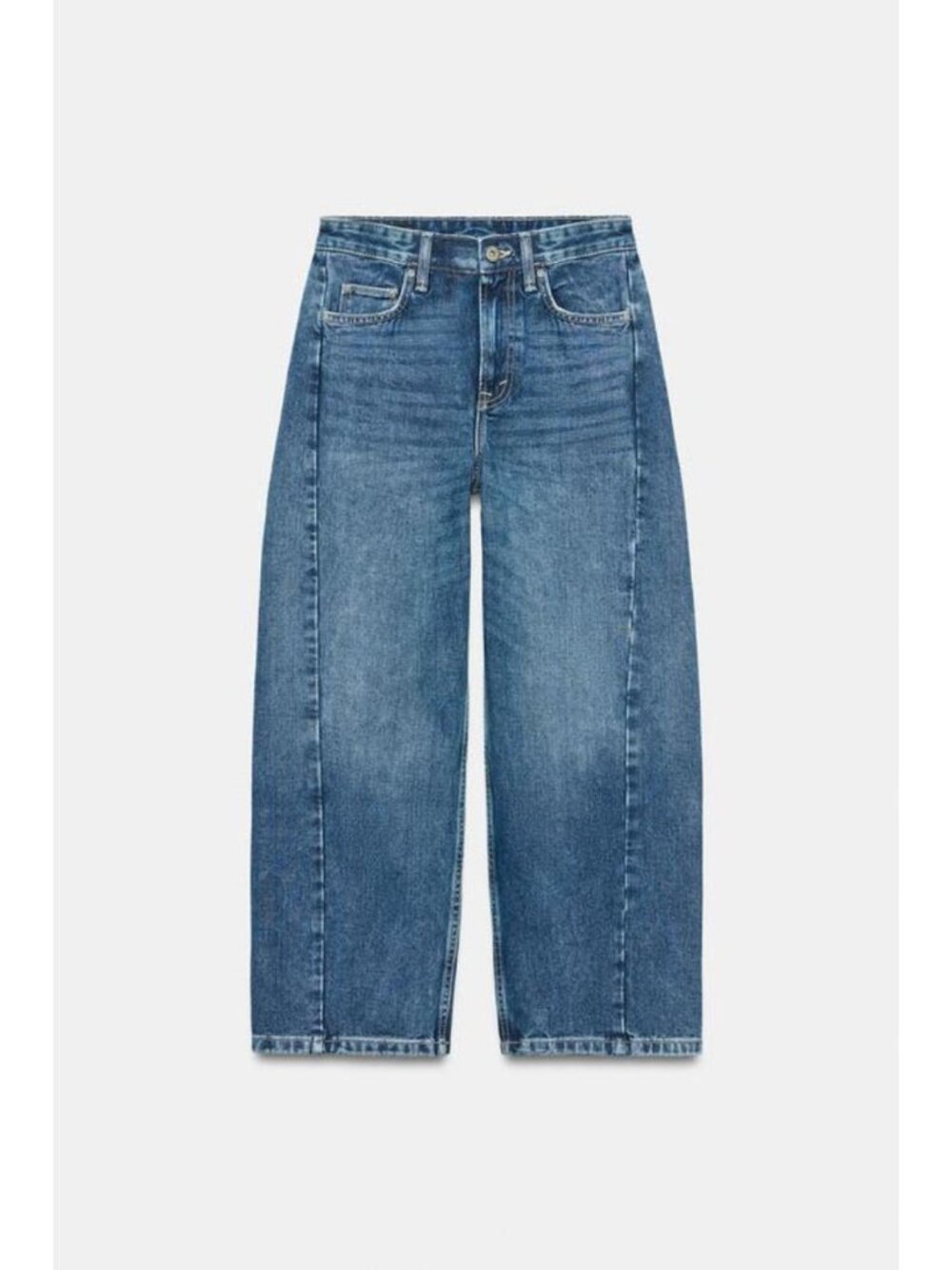 ZARA ZW COLLECTION MID-RISE ANKLE RELAXED JEANS 1934/240/427